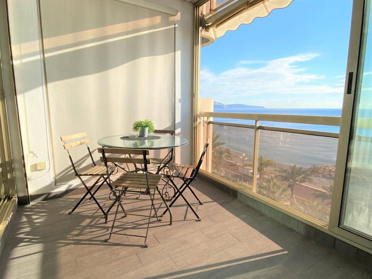 Sea Front - Panoramic Sea View Studio With Terrace Ница Екстериор снимка