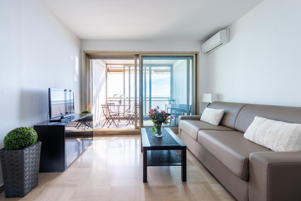 Sea Front - Panoramic Sea View Studio With Terrace Ница Екстериор снимка